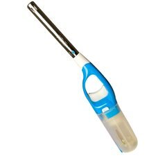 Пластикова кухонна запальничка з довгим носиком та додатковим балончиком ICQ Lighter XHG8803 Блакитний (AMN)