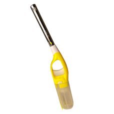 Пластикова кухонна запальничка з довгим носиком та додатковим балончиком ICQ Lighter XHG8803 Желтый (AMN)