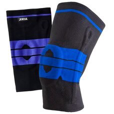 Компресійний наколінник з силіконовою вставкою Knee Support, бандаж для коліна, Чорно-синій розмір L (ЖЯ)