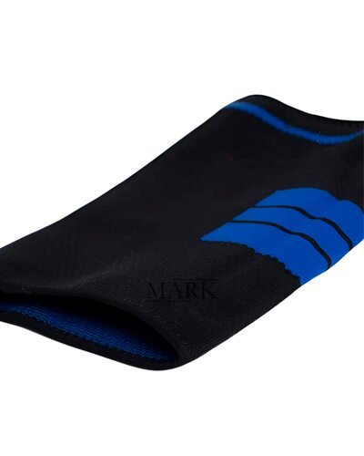 Компрессионный наколенник с силиконовой вставкой Knee Support, бандаж для колена, Черно-синий размер L (ЖЯ)