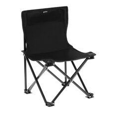 Каркасный крепкий раскладной туристический стул с сиденьем и спинкой Skaut Черный (SIM)