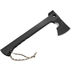 Тактична міцна сталева суцільна сокира 5 в 1 в пластиковому чохлі для кемпінгів 1860 (JS)