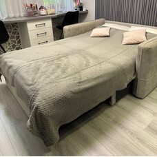 Плед-покривало двуспальне євро Lisa стільники «Затишок» 180*200 см Зелений (ВОТ)