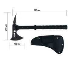 Портативна багатофункціональна сокира-льодоруб 1864 для виживання 38 см, в чохлі (JS)