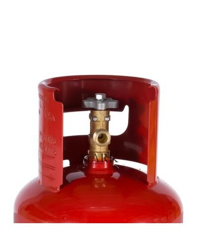 Металлический баллон для газа с ветрозащитой Болгария 1972 г. 12,3 л (JS)