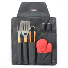 Кухонний набір інструментів фартух з 7 аксесуарами для грилю та барбекю 