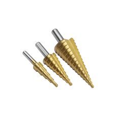 Набір ступінчастих свердел і свердел-фрез 1874 з титановим покриттям у кейсі (6 шт.)(JS)