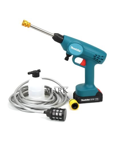 Мощная портативная аккумуляторная мойка высокого давления Makita DHW040ZK (21V, 5 Ah, 26bar)