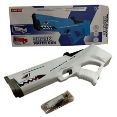 Універсальний розвиваючи дитячий водяний акумуляторний бластер Waterblaster Shark C2030 Білий