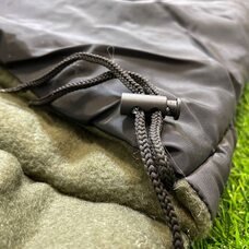 Спальний зимовий мішок  -25° на флісі синтепон 300 г/м2, розмір 215*75 см з каптуром і подушкою, Чорний (BR)