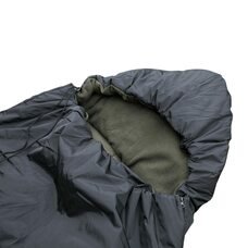 Спальний зимовий мішок  -25° на флісі синтепон 300 г/м2, розмір 215*75 см з каптуром і подушкою, Чорний (BR)