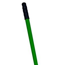 Стандартна пластикова ручка для швабри з універсальним різьбовим кріпленням та ковпачком 110 см Зелений (DRK)