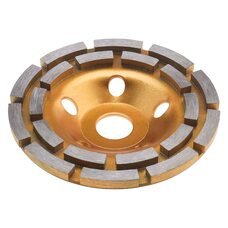 Знімний шліфувальний діамантовий диск з подвійними сегментами для обробки каменю Dedra Ø 127 мм (YAB)