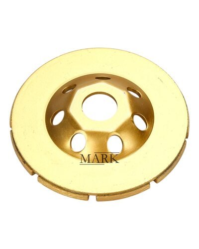 Съемный шлифовальный бриллиантовый диск с двойными сегментами для обработки камня Dedra Ø 127 мм (YAB)