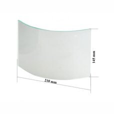 Захисне скло 1797 для піскоструминного шолома, маски 210/145 товщина 4 мм (JS)