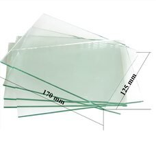 Захисне скло 1807 для піскоструминного шолома, маски 170х125 товщина 3,5 мм (JS)