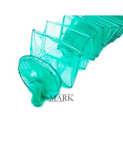 Рыбацкая большая складная раколовка-гармошка для ловли разных водных животных 6 м, 14 выходов 30х40