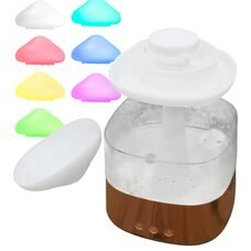 Електричний краплинний нічник-зволожувач повітря з ефектом дощу гриб RAIN HUMIDIFIER 462 (205)