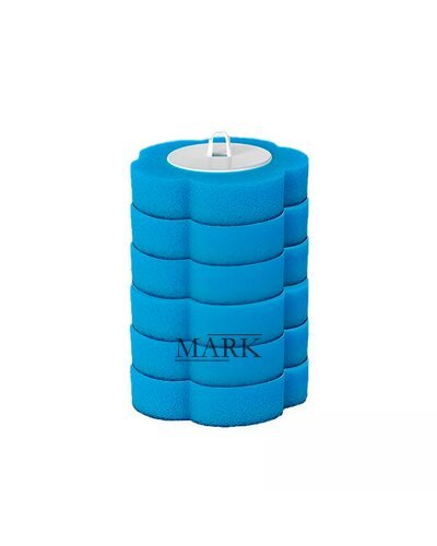 Пластиковый многоразовый ершик для унитаза с 6 сменными насадками с универсальным креплением AND-75-30 (205)