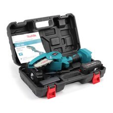 Акумуляторна ланцюгова пила Makita DUC150Z, 4500 об/хв (24V, 5AH) зручна конструкція, захисна кришка, у кейсі