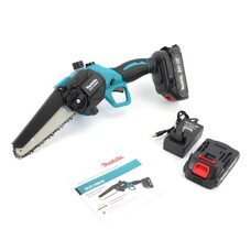 Портативна бездротова акумуляторна міні-пила сучкоріз із напівавтоматичним змащуванням ланцюга з кейсом для зберігання Makita DUC155H шина 15 см