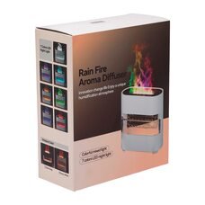 Електричний компактний зволожувач-ароматизатор повітря з імітацією крапель дощу та полум'я LY-650 (205)