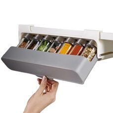 Підвісний органайзер-підставка для спецій з 7 баночками Spice Rack 378 (205)