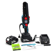 Портативна бездротова акумуляторна міні-пила сучкоріз із напівавтоматичним змащуванням ланцюга з кейсом для зберігання Makita DUC200BL