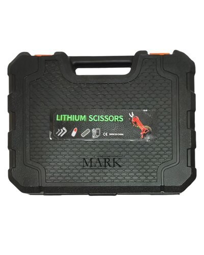 Секатор аккумуляторный Lithium Scissors с 2 аккумуляторами 12V в чехле, Красный (AMN)