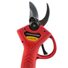 Секатор акумуляторний  Lithium Scissors з 2 акумуляторами 12V у валізі, Червоний (AMN)