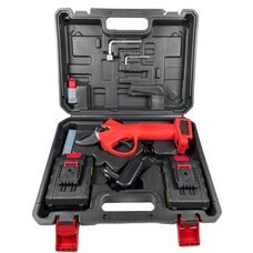Секатор акумуляторний  Lithium Scissors з 2 акумуляторами 12V у валізі, Червоний (AMN)