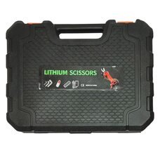 Секатор акумуляторний  Lithium Scissors з 2 акумуляторами 12V у валізі, Чорний (AMN)