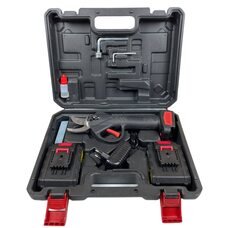 Секатор акумуляторний  Lithium Scissors з 2 акумуляторами 12V у валізі, Чорний (AMN)