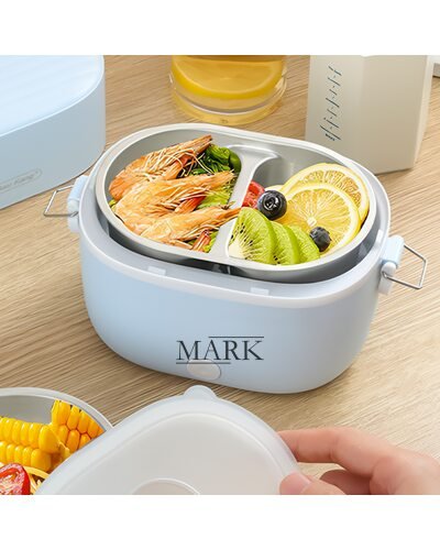 Электрический ланч-бокс для еды с подогревом на 2 отделения Electric Lunch Box LY-800 1л (205)