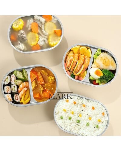 Электрический ланч-бокс для еды с подогревом на 2 отделения Electric Lunch Box LY-800 1л (205)