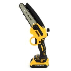Міні-пила DeWalt DCM160N аккумуляторна, з напівавтоматичним змащенням ланцюга (24V, 4AH, шина 15 см) в кейсі