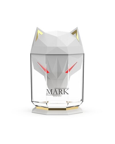 Портативный бытовой увлажнитель воздуха с хлопковым фильтром в виде головы волка 650 мл 5295, Белый (205)