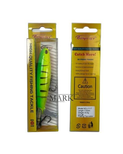 Приманка для ловли хищной рыбы, воблер boya BY High Quality L1117 / 110mm / 15.5g / color #2 (988)