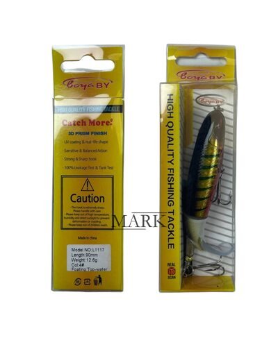 Приманка для ловли хищной рыбы, воблер boya BY High Quality L1117 / 90 mm / 12,6g / color #4 (988)