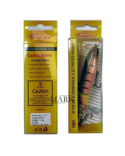 Приманка для ловли хищной рыбы, воблер boya BY High Quality L1117 / 90 mm / 12,6g / color #5 (988)