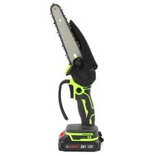 Портативний акумуляторний гілкоріз для роботи з деревиною з 2 АКБ у комплекті Bosch UniversalChain 18 (24V, 5.0 Ah, 15 см шина)