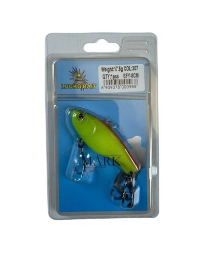 Искусственная приманка LuckG Bait блесна, силиконовая рыбка 80 мм / 17,5 г / color #307 (988)
