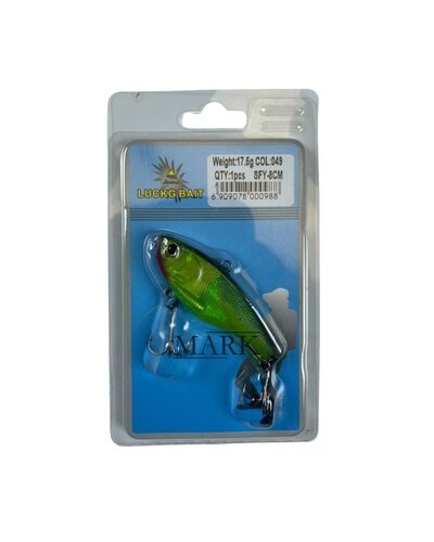 Искусственная приманка LuckG Bait блесна, силиконовая рыбка 80 мм / 17,5 г / color #049 (988)