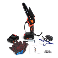 Портативна бездротова акумуляторна міні-пила сучкоріз з кейсом для зберігання DaoLong K10031 (2 акумулятори, 24V, 4AH)