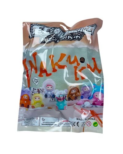 Детская мягкая игрушка-брелок сюрприз в пакете Wafuku Вакуку 16 см