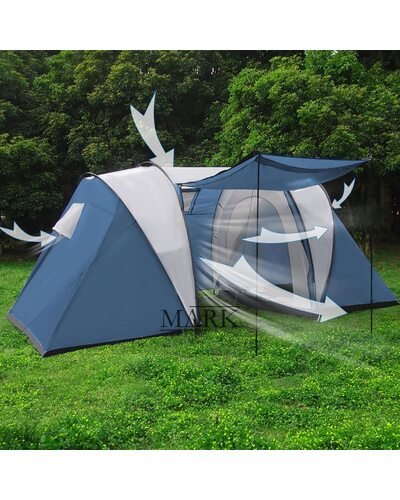 Палатка туристическая Xue Shan Lang 2788 (150+150+150)x220x180 см 6,5 кг (SHRK)