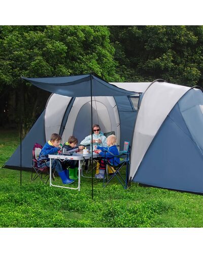 Палатка туристическая Xue Shan Lang 2788 (150+150+150)x220x180 см 6,5 кг (SHRK)