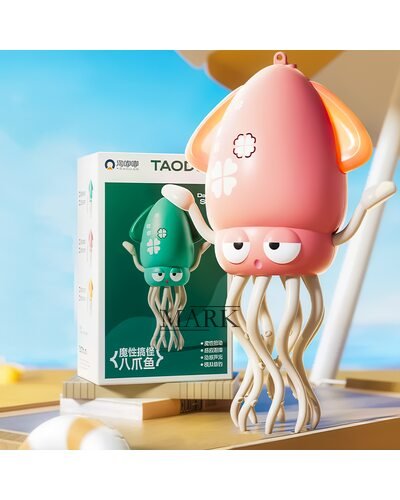 Детская интерактивная игрушка танцующий осьминог c удочкой Squid Toys Dance 158-21C Розовый (OC)