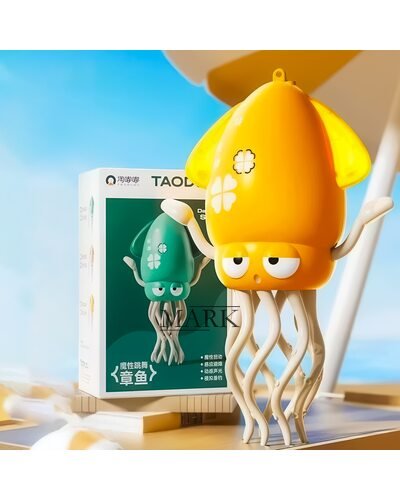 Детская интерактивная игрушка танцующий осьминог c удочкой Squid Toys Dance 158-21C Желтый (OC)