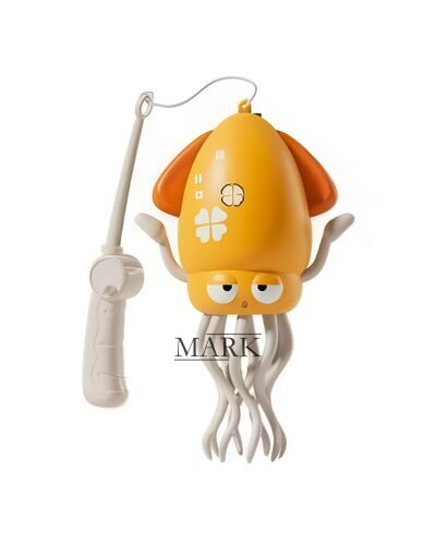 Детская интерактивная игрушка танцующий осьминог c удочкой Squid Toys Dance 158-21C Желтый (OC)